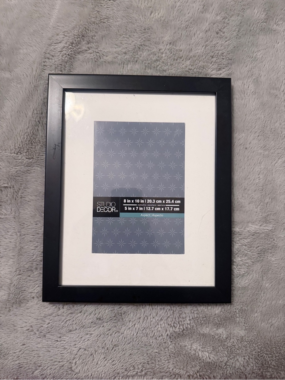 Studio DΓ©cor Aspect Black 8x10 Picture Frame | Matted for 5x7 Photo Wall Display